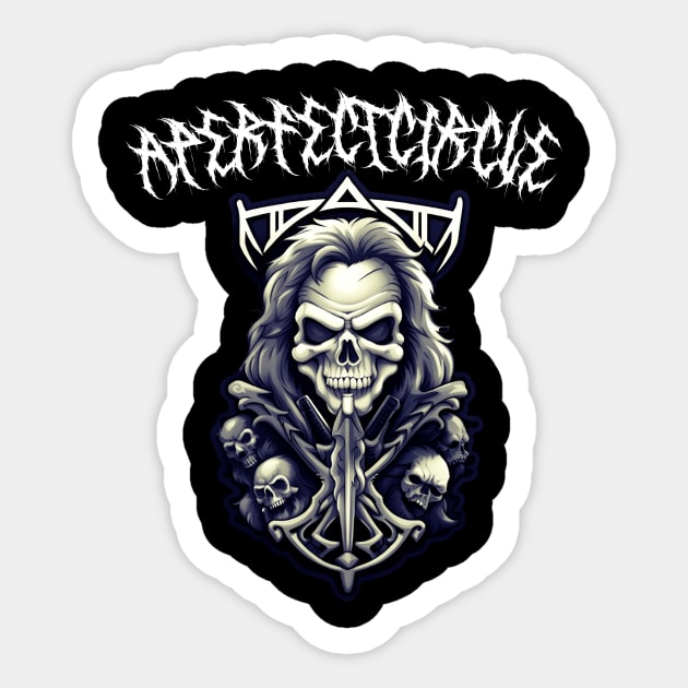 a perfect circle Sticker by RAZOR FORCE